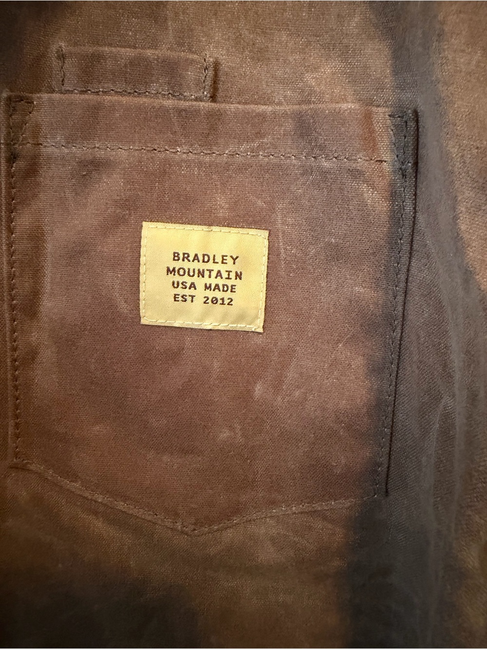 Men's Waxed Canvas Field Jacket - Brown - Picture 2 of 4